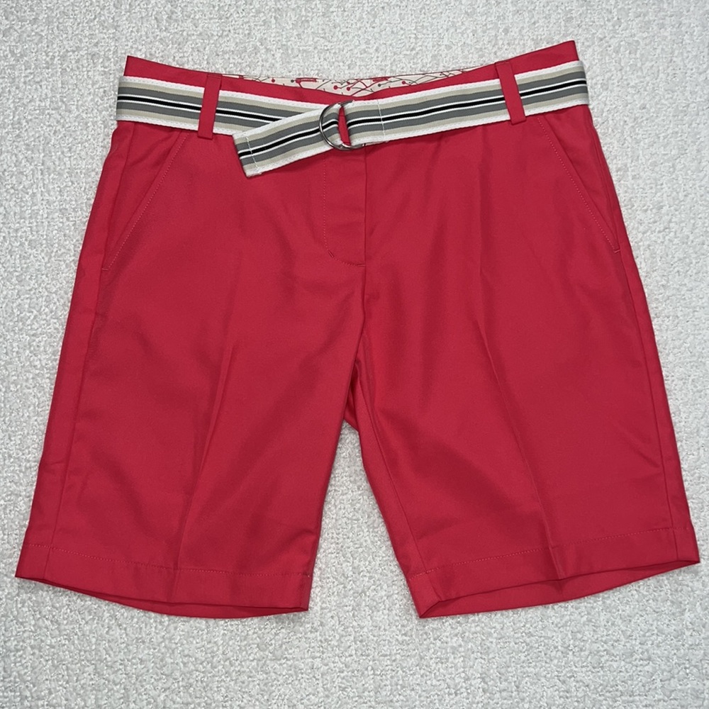 Ping Golf Coral Bermuda Shorts with Original Belt